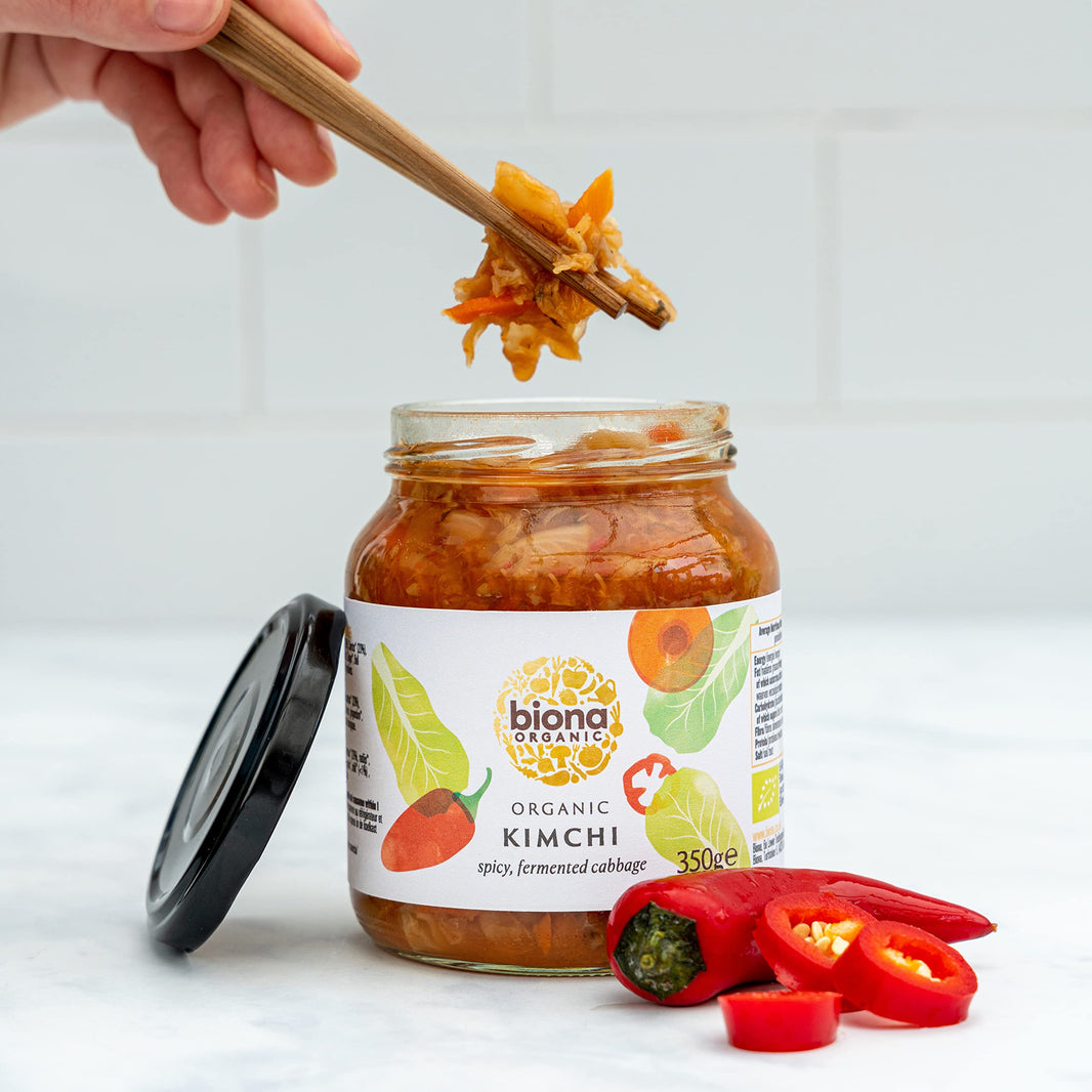 Biona Organic Kimchi - Spicy Fermented Cabbage 350g