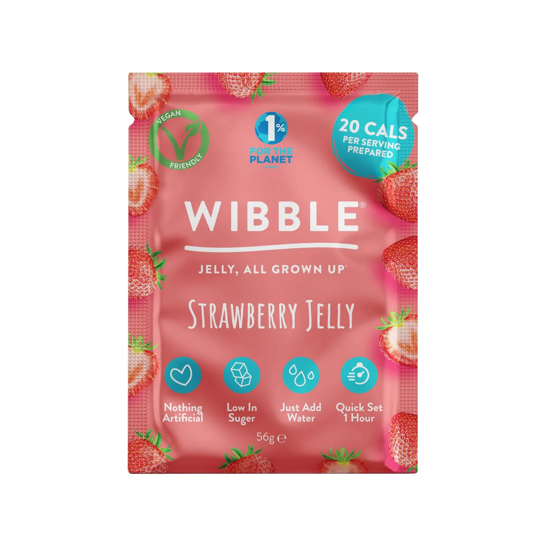 Wibble Vegan Strawberry Jelly Crystals 57g