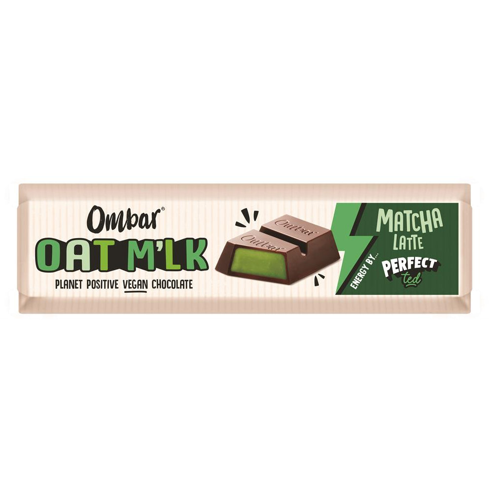 Ombar Oat Milk Organic Matcha Latte Cream Filled Chocolate Bar 42g