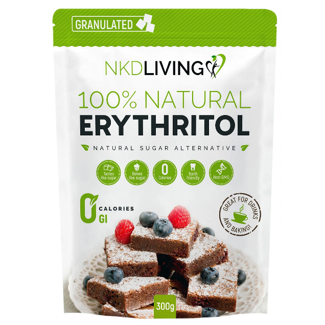 NKD Living Granulated Erythritol Natural Sugar Alternative 300g