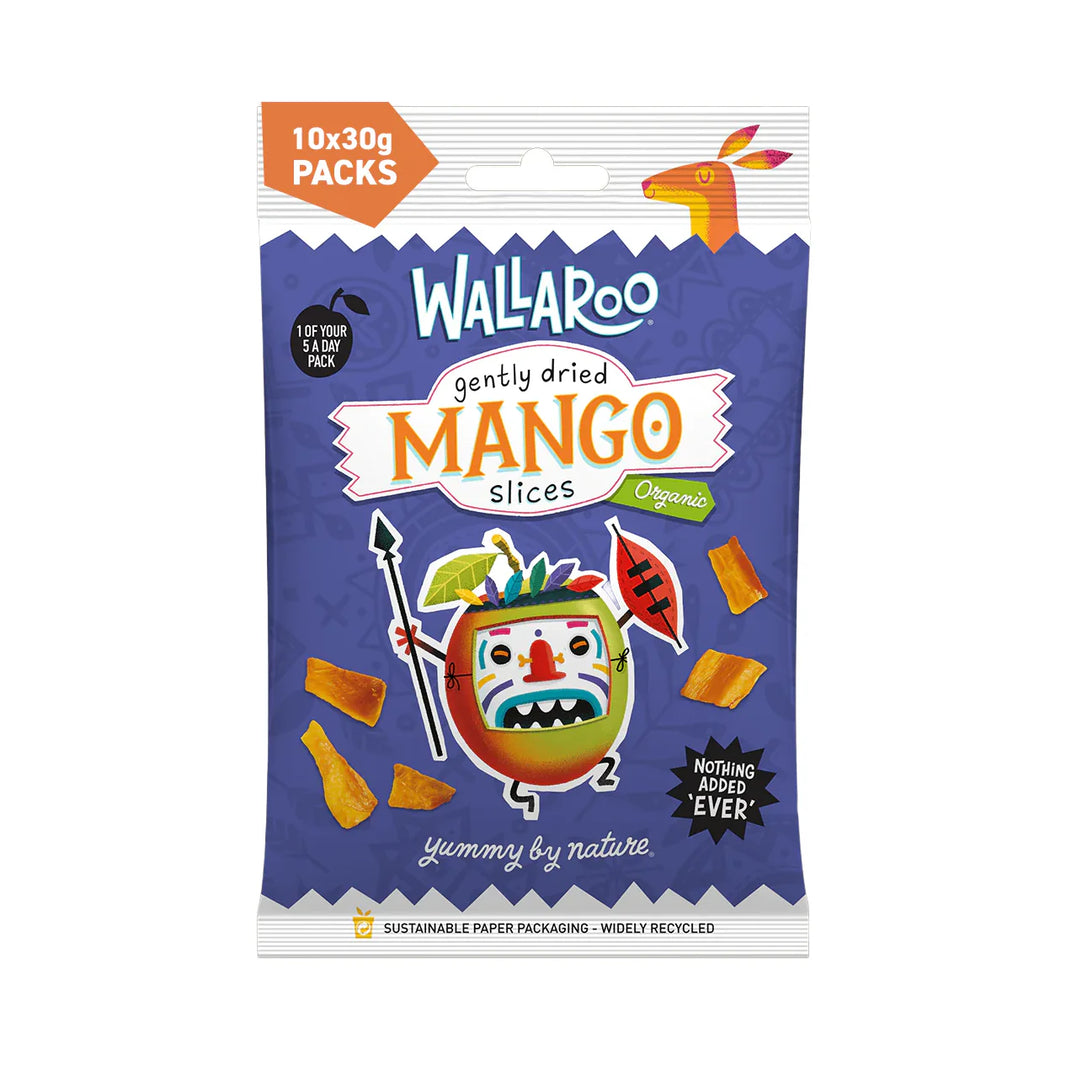 Wallaroo Snack Pack - Gently Dried Mango Slices 30g