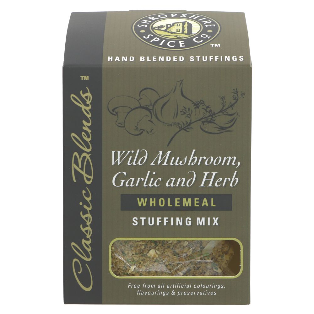 Shropshire Spice Co Wild Mushroom, Garlic & Herb Wholemeal Stuffing Mix 150g