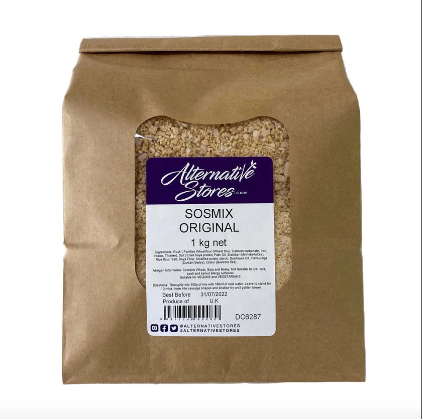 Original Sosmix Vegan Sausage Mix - 1kg Bag