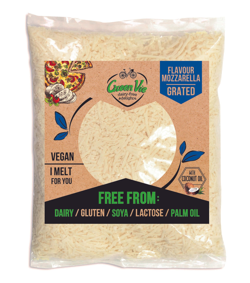 GreenVie Grated with Mozzarella Flavour Melty Cheese Alternative 1kg