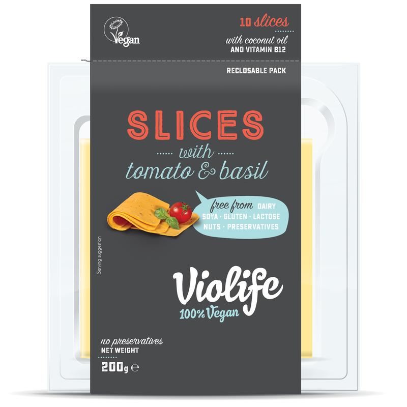 Violife Slices with Tomato and Basil 200g