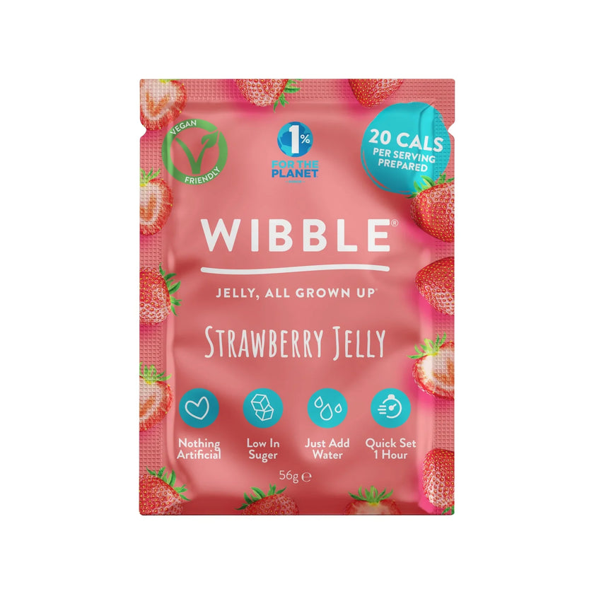Wibble Vegan Strawberry Jelly Crystals 57g