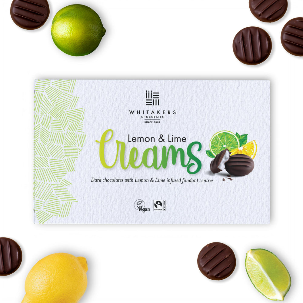 Whitakers Dark Chocolate Lemon & Lime Fondant Creams (150g)