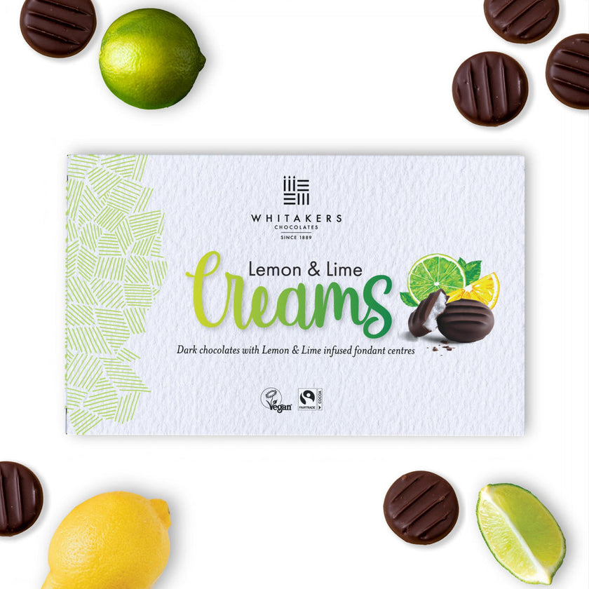 Whitakers Dark Chocolate Lemon & Lime Fondant Creams (150g)