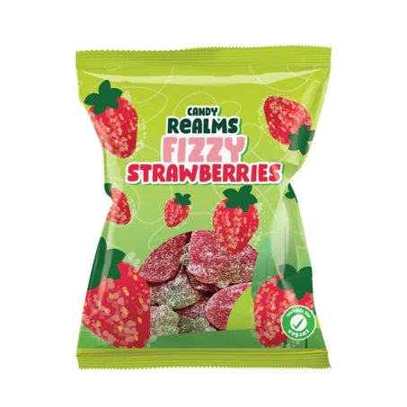 Candy Realms Vegan Fizzy Strawberry 190g