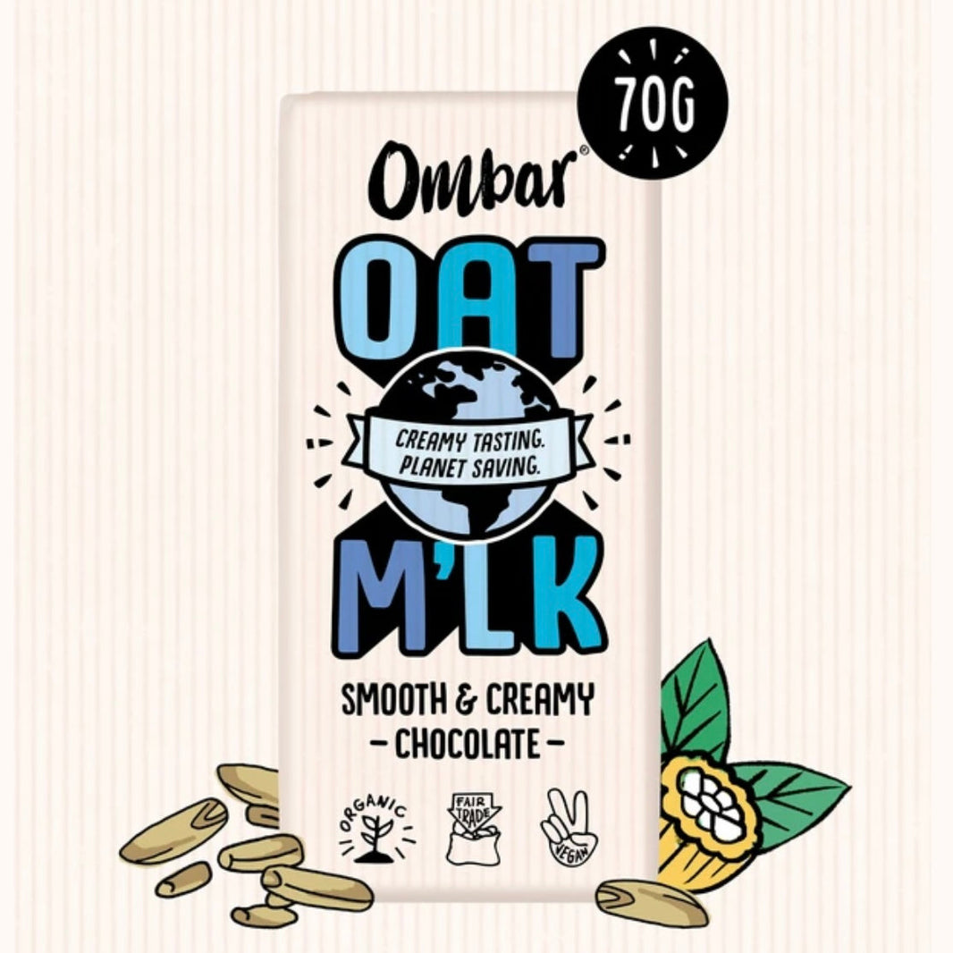 Ombar Oat Smooth & Creamy Organic Chocolate 70g