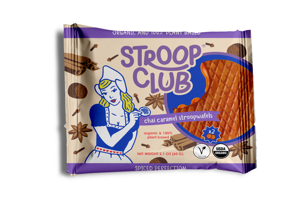 Stroop Club Organic Chai Caramel Stroopwafels 60g