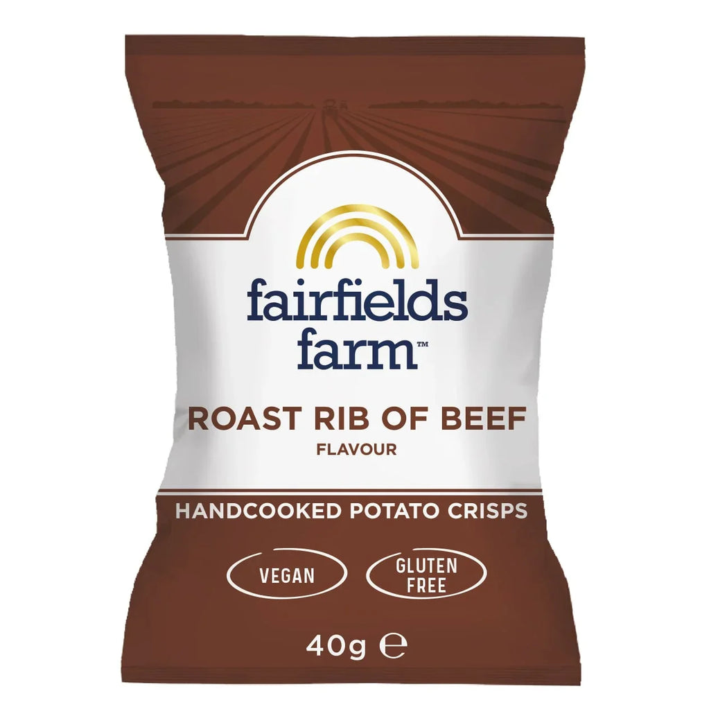 Fairfields Farm Roast Rib of Beef Hand Cooked Crisps 40g