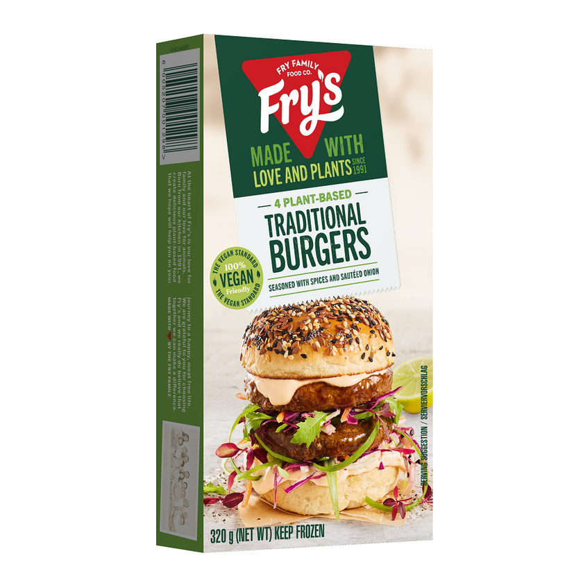 Fry's Traditional Vegan Burgers 320g