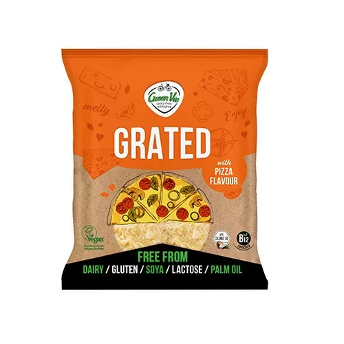 GreenVie Grated with Pizza Flavour Melty Cheese Alternative 150g