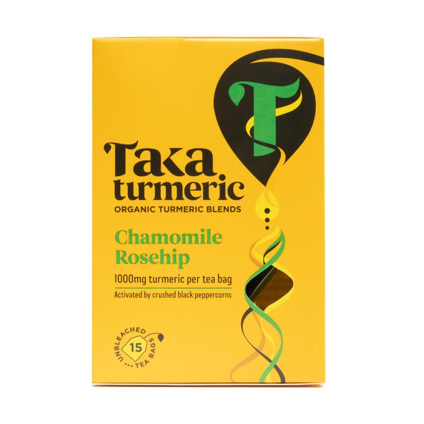 Taka Turmeric Organic Chamomile Rosehip Turmeric Tea 33g