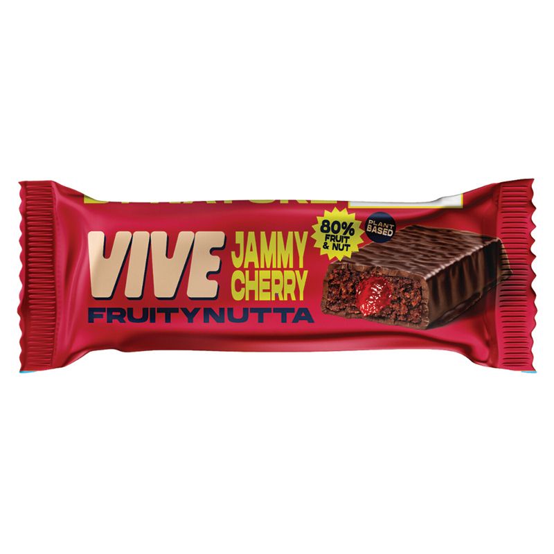 Vive Jammy Cherry Choc Coated Fruit & Nut Bar 35g