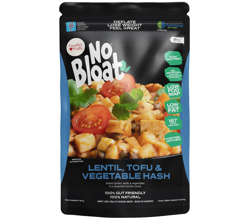 No Bloat Lentil, Tofu and Vegetable Hash
