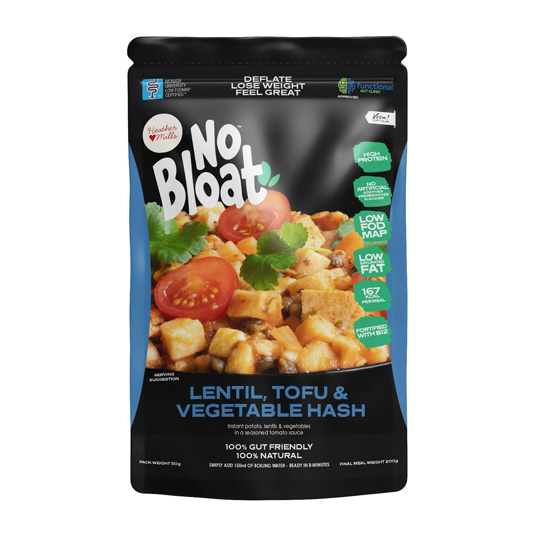 No Bloat Lentil, Tofu and Vegetable Hash