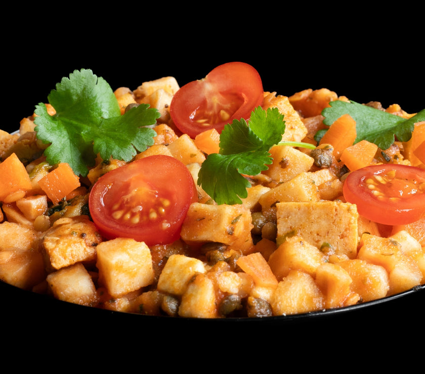 No Bloat Lentil, Tofu and Vegetable Hash