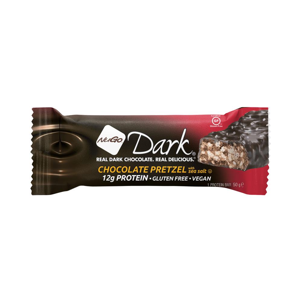 NuGo Dark Chocolate Pretzel High Protein Snack Bar 50g