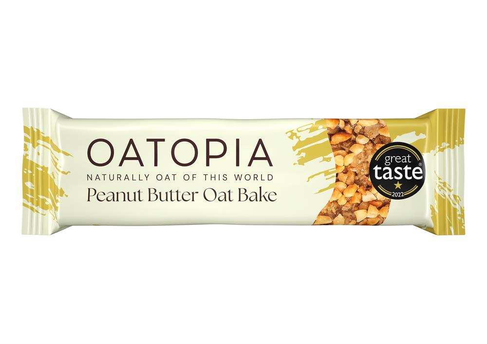 Oatopia Peanut Butter Oat Bake Flapjack 60g