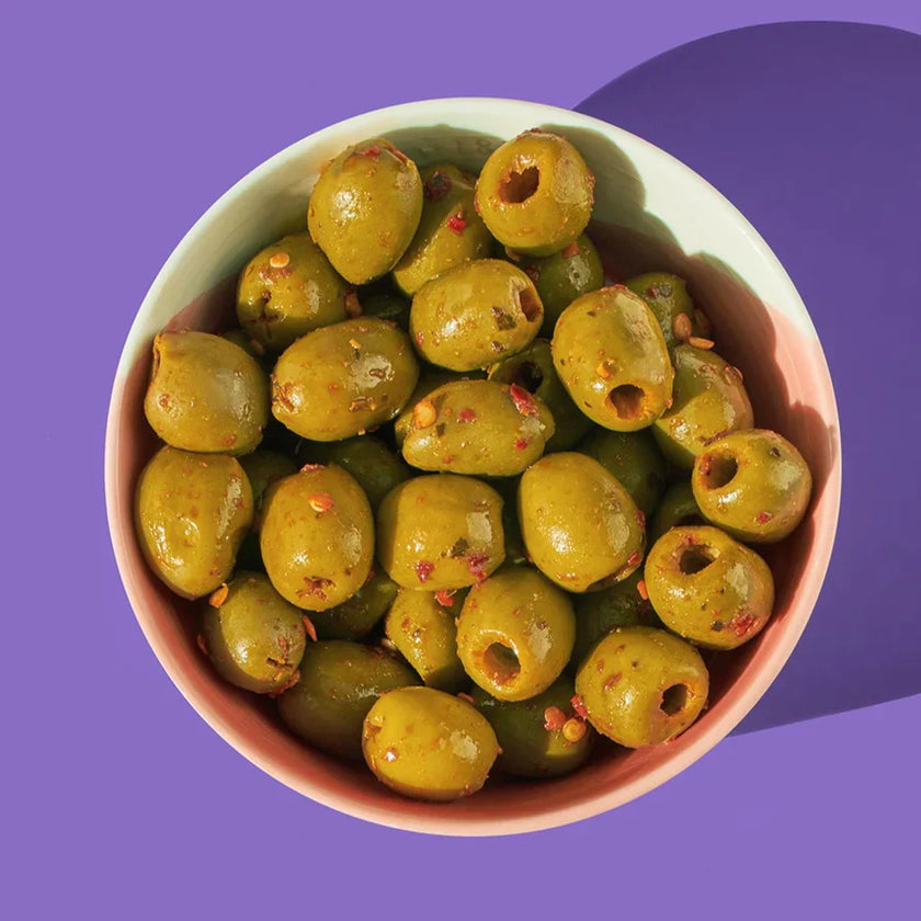 Olly's Green Olives Chilli & Rosemary 50g