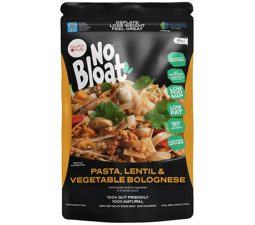No Bloat Pasta, Lentil and Vegetable Bolognese