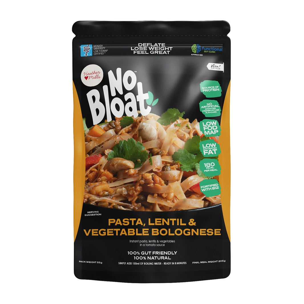 No Bloat Pasta, Lentil and Vegetable Bolognese