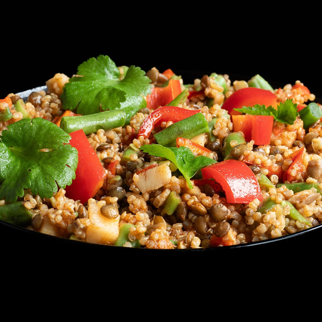 No Bloat Quinoa, Lentil and Vegetable Chilli