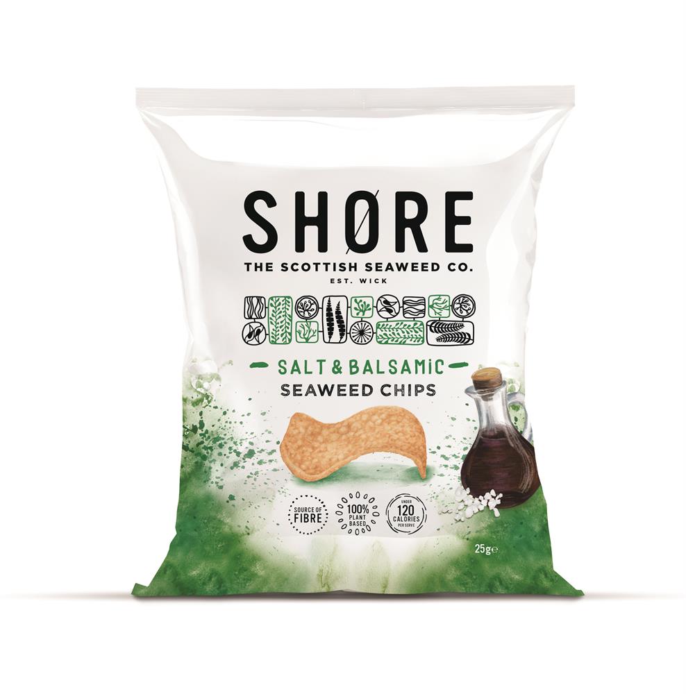 Shore Salt & Balsamic Seaweed Chips 25g