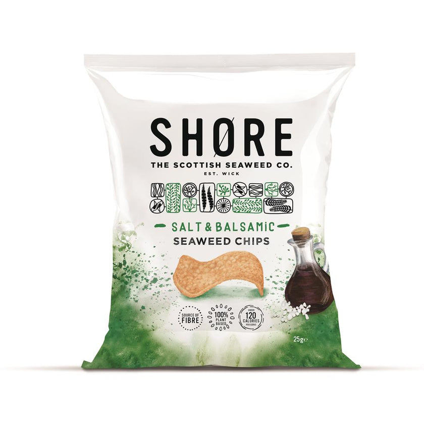Shore Salt & Balsamic Seaweed Chips 25g