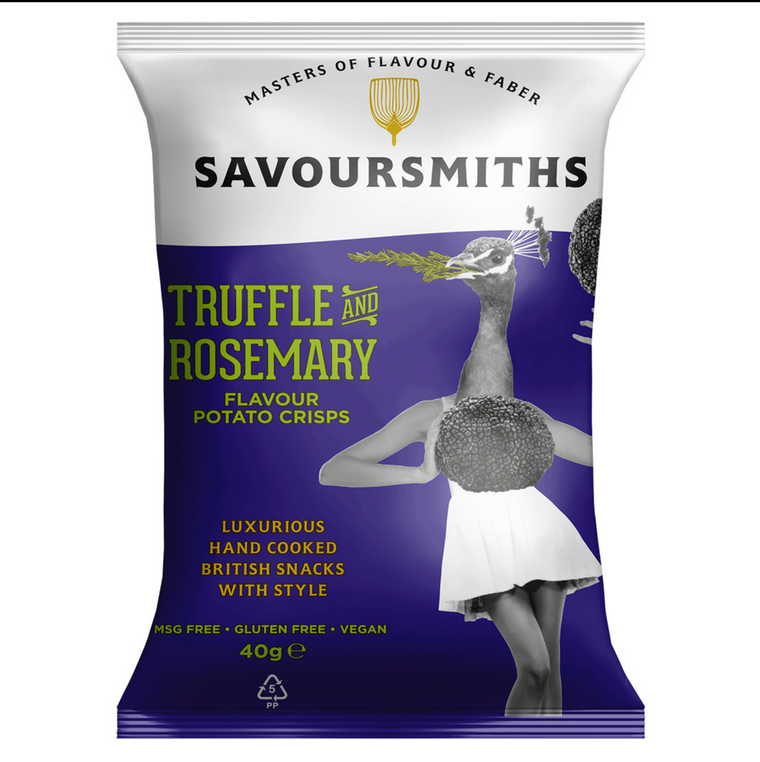 Savoursmiths Truffle & Rosemary Flavour Potato Crisps 40g