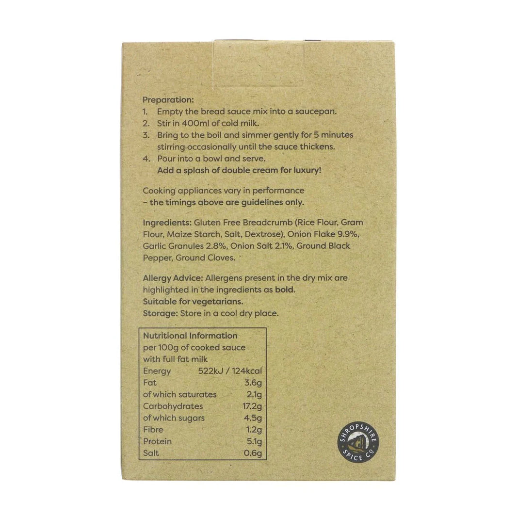 Shropshire Spice Co Gluten Free Bread Sauce Mix 100g