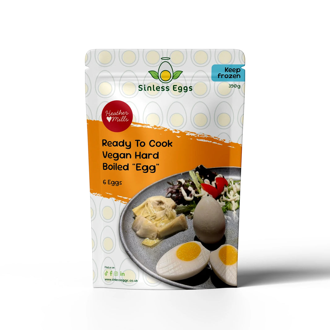 Sinless Eggs Vegan "Hard Boiled Eggs" 6 x Whole “Eggs” 390g