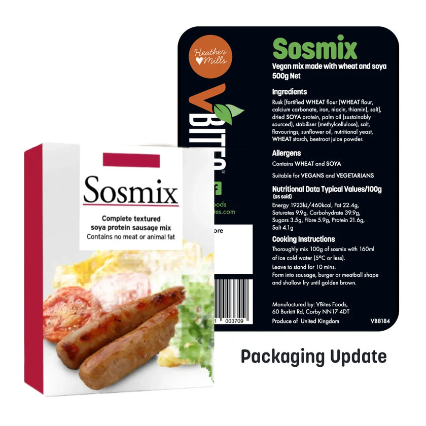 Sosmix Vegan Sausage Mix - 500g Bag