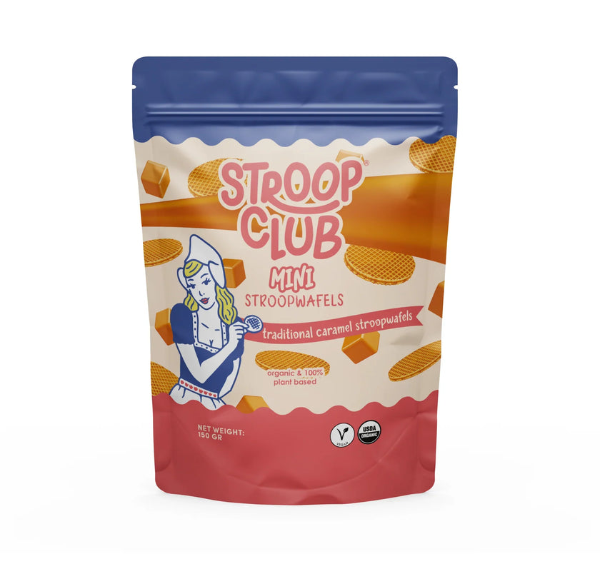 Stroop Club Organic Traditional Caramel Mini Stroopwafel Bites 150g