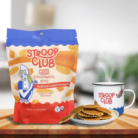 Stroop Club Organic Traditional Caramel Mini Stroopwafel Bites 150g