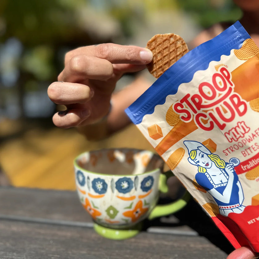 Stroop Club Organic Traditional Caramel Mini Stroopwafel Bites 150g