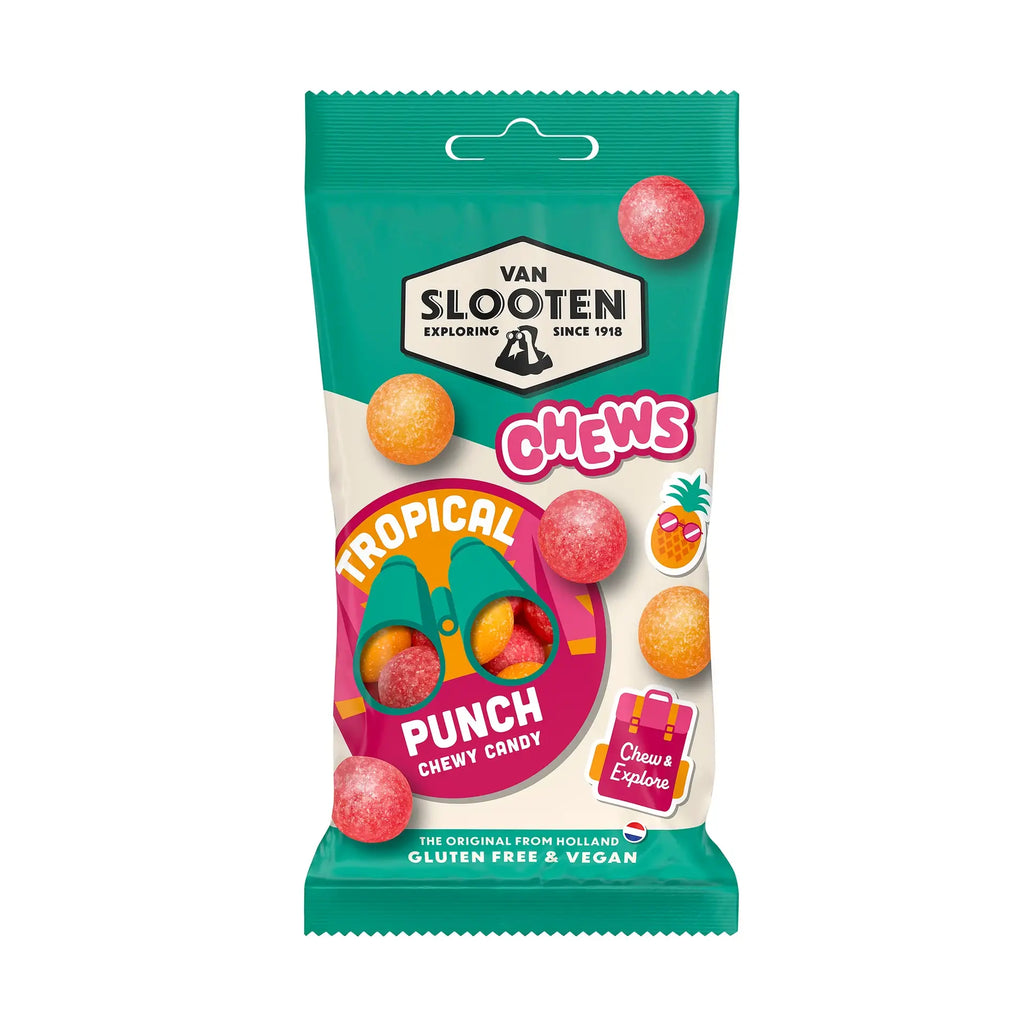 Van Slooten Chews Tropical Punch 60g