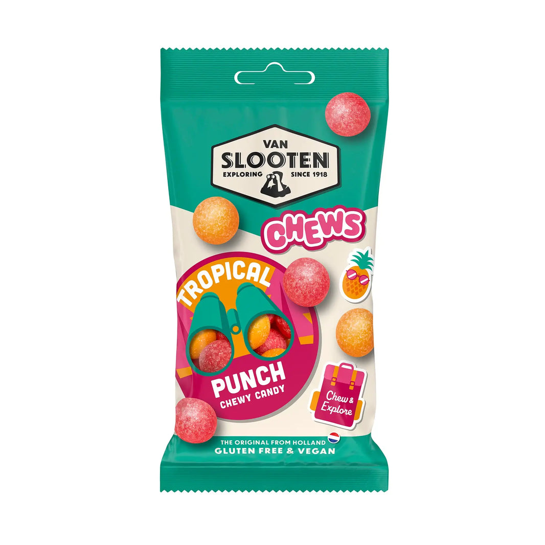 Van Slooten Chews Tropical Punch 60g