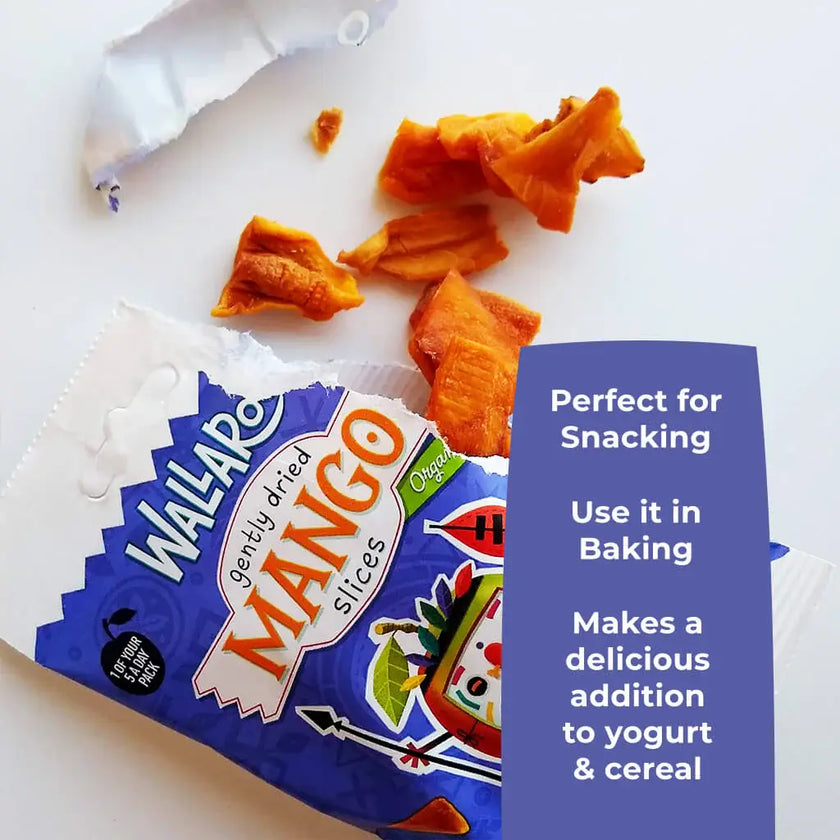 Wallaroo Snack Pack - Gently Dried Mango Slices 30g
