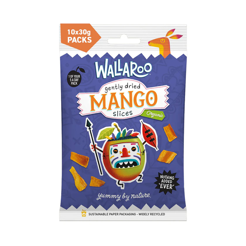 Wallaroo Snack Pack - Gently Dried Mango Slices 30g
