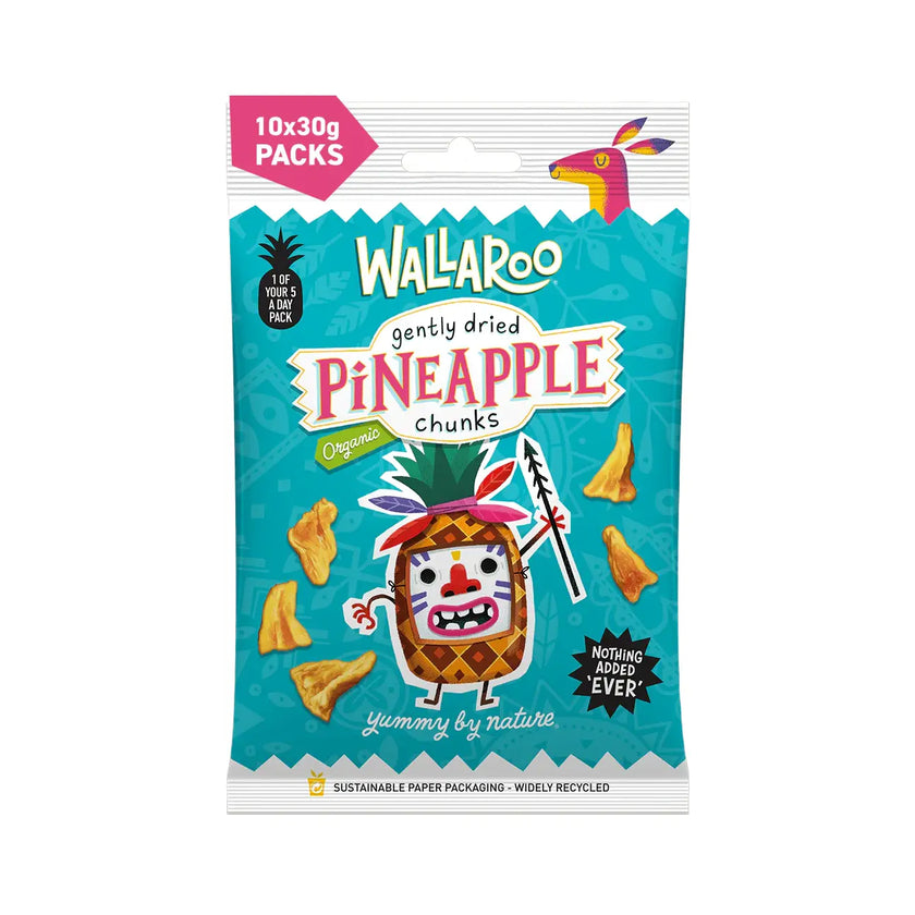 Wallaroo Snack Pack - Gently Dried Pineapple Chunks 30g