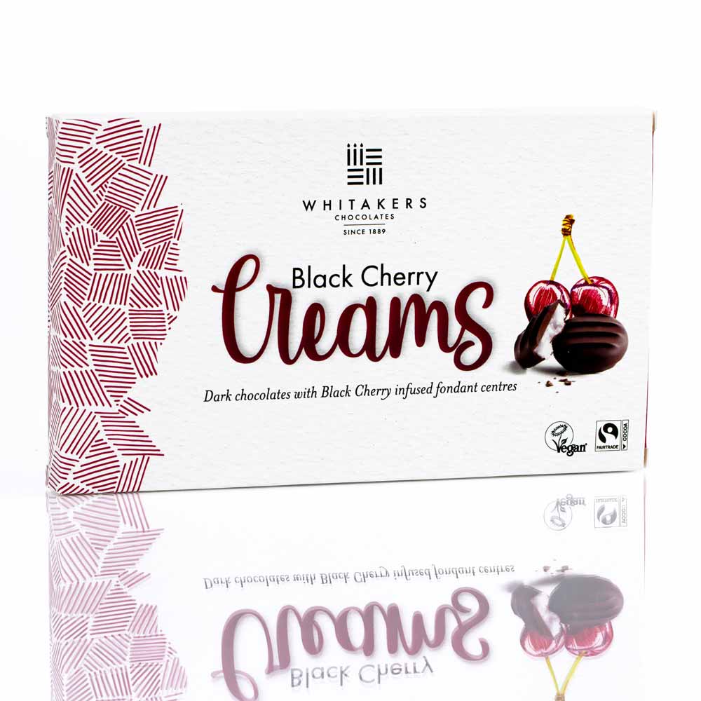Whitakers Dark Chocolate Black Cherry Creams 150g