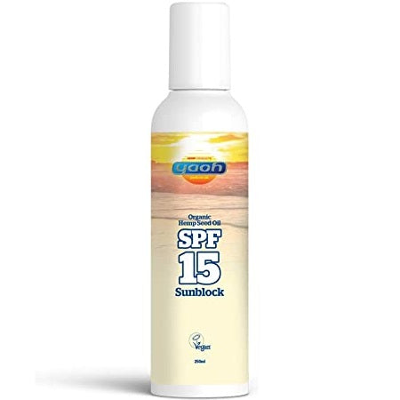 Yaoh Organic Hemp Seed Oil Sun Block Factor 15 - 240ml