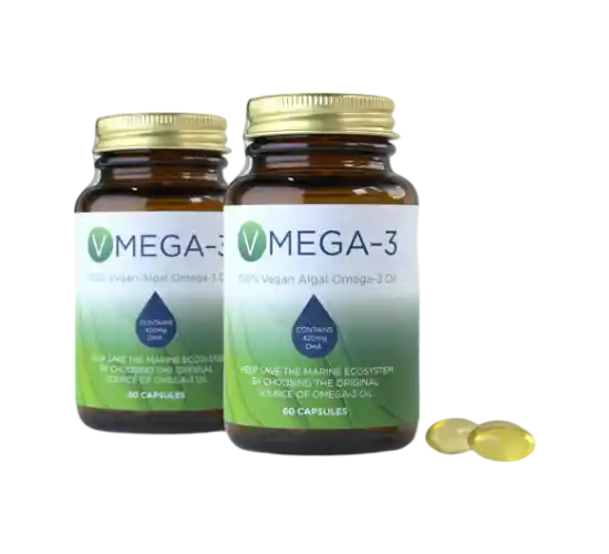 V-Omega3 Algal Oil (Two Bottle Deal)- 2 Month Supply