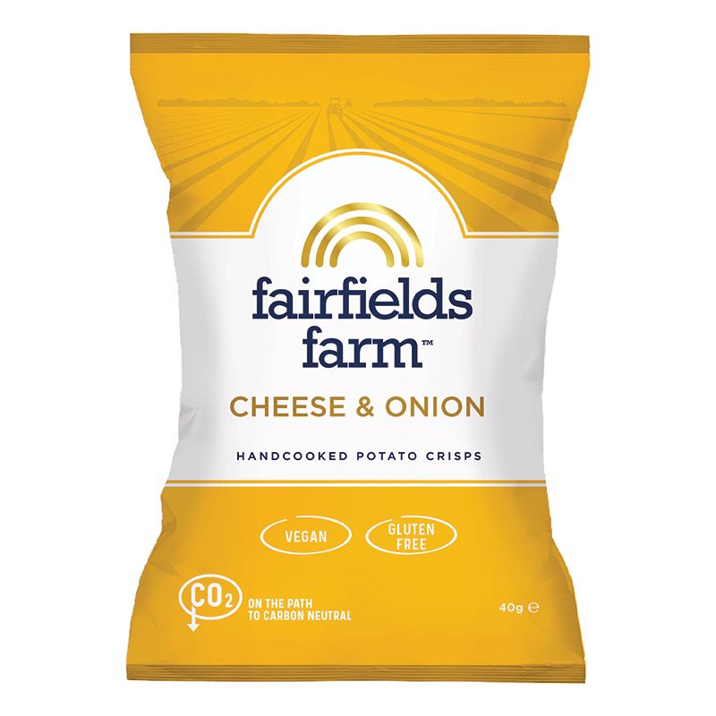 Fairfields Farm Cheese & Onion Flavour Hand Cooked Crisps 40g