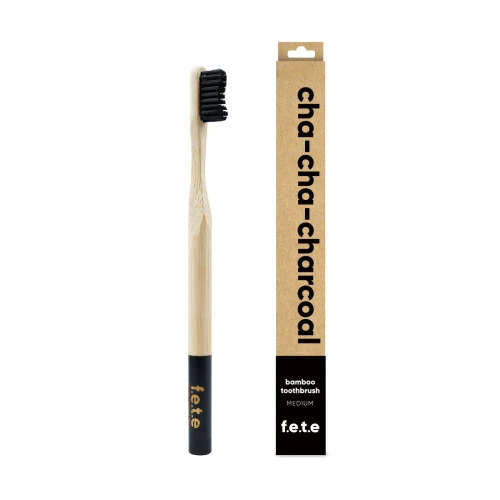 F.e.t.e Medium Bristle Bamboo Toothbrush - Choose your colour
