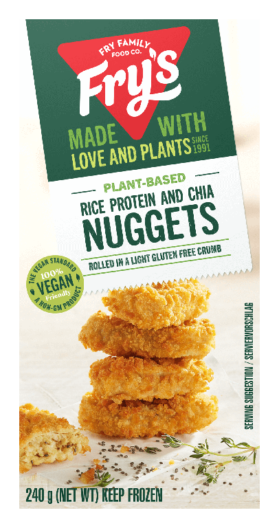 Fry's Gluten Free Rice Protein and Chia Nuggets - 240g