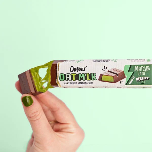 Ombar Oat Milk Organic Matcha Latte Cream Filled Chocolate Bar 42g
